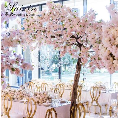 Romantic Wedding Decoration Table Artifical Tree  Tall Centerpiece Stand Artificial Wedding Sakura Tree