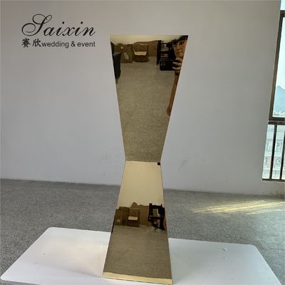 Diy Wedding Flower Stand Decor Gold Stainless Steel Flower Pot Stand Rack