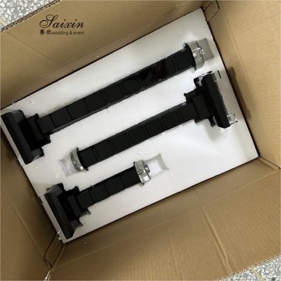 ZT-051 Metal Glass Candlestick Holder 3 pcs Set Tall Table Centerpiece Wedding Decor Supplies Crystal Candle Holder