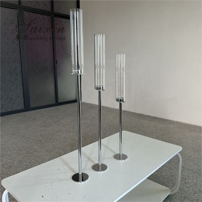 Metal Gold Wedding Candle Holder centerpieces Tall Candlestick Holder Taper 90CM