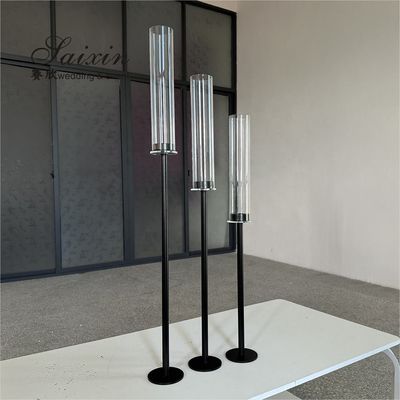 Metal Gold Wedding Candle Holder centerpieces Tall Candlestick Holder Taper 90CM