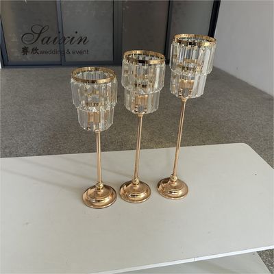 Crystal Votive Tealight Candle Holder Candlestick Wedding Home Table Decor