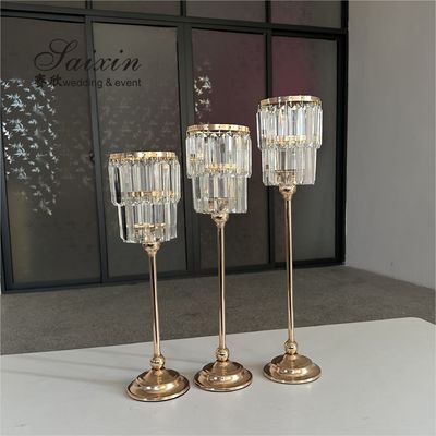 Crystal Votive Tealight Candle Holder Candlestick Wedding Home Table Decor