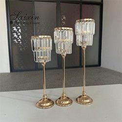 Crystal Votive Tealight Candle Holder Candlestick Wedding Home Table Decor