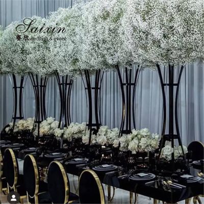 ZT-591 New wedding decor centerpieces tall iron black flower stand