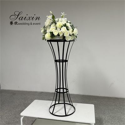 ZT-591 New wedding decor centerpieces tall iron black flower stand