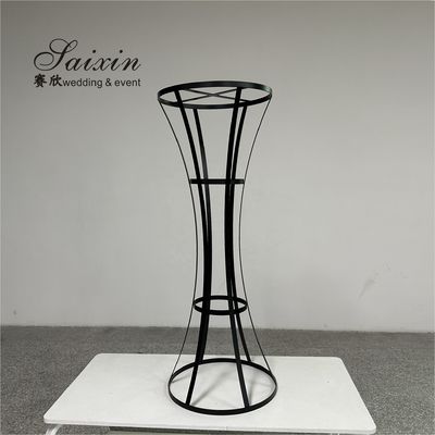 ZT-591 New wedding decor centerpieces tall iron black flower stand