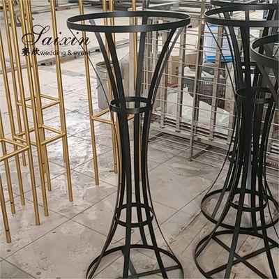 ZT-591 New wedding decor centerpieces tall iron black flower stand