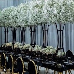 ZT-591 New wedding decor centerpieces tall iron black flower stand