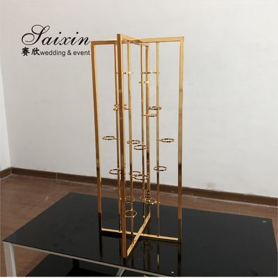 ZT-502S  hot sale silver metal candle stand  for wedding tent centerpiece flower decor