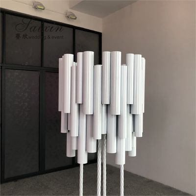 Gold Silver Wedding Centerpieces Flower Stand For Sale White Metal Tube