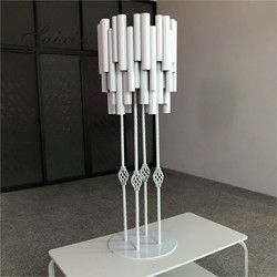 ZT-578G New Luxury gold metal pipe tall stands for wedding decoration flower arrangement