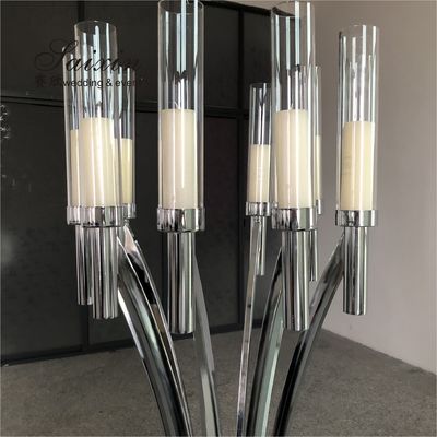 ZT-396 Latest Luxury Metal Candle Holders For Wedding Table Decoration