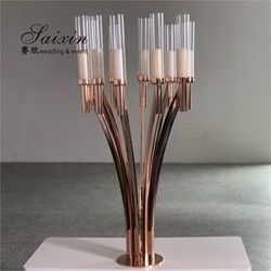 ZT-396 Latest Luxury Metal Candle Holders For Wedding Table Decoration