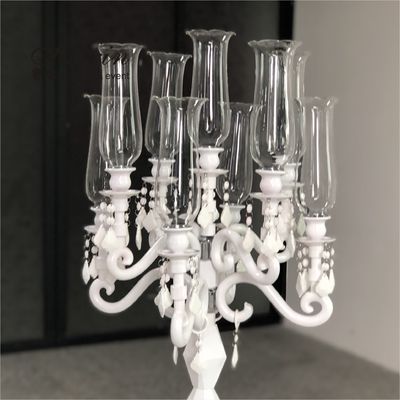 ZT-101W Luxury Wedding Party 9 Arms Candlestick Holders For Wedding Supplies