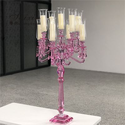 ZT-101W Luxury Wedding Party 9 Arms Candlestick Holders For Wedding Supplies