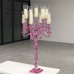 ZT-101W Luxury Wedding Party 9 Arms Candlestick Holders For Wedding Supplies