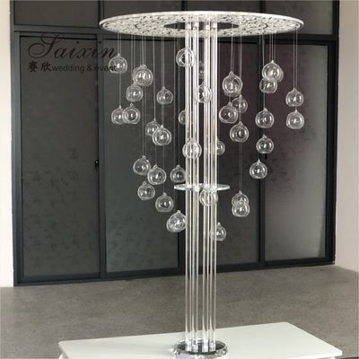New Design Gorgeous Tables clear acrylic laser cut rectangle pedestal candle stands