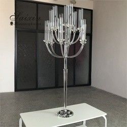 13 Arms Tall Glass Crystal Candle Holder Candlestick Wedding Table Decorations 160cmx68cm