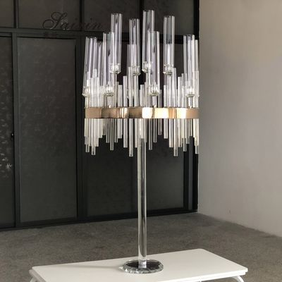 ZT- 435c large gold crystal candelabra wedding candelabras weddings table centerpieces decoration