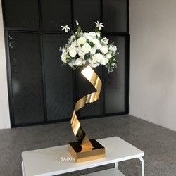 ZT-364 flower ball wedding metal gold stands flower stand for table centerpieces