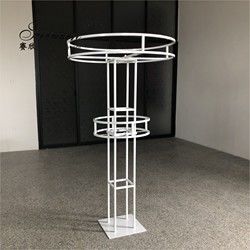 1.5m Tall Large Double Round Flower Pot Stand Arrange Furniture 150cm
