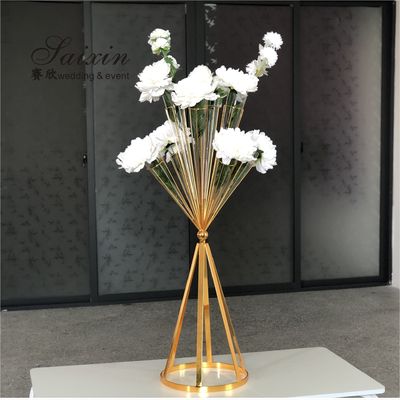 New design slinky black metal flower stands for event party decor