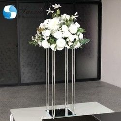 160CM wedding standing flower arrangements square gold black white