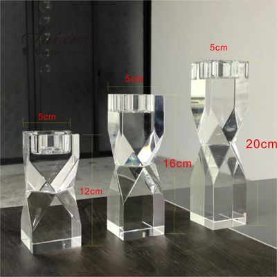 Brilliant Cut Wedding Votive Candle Holders Tealight Crystal Candelabra Wedding Centerpieces