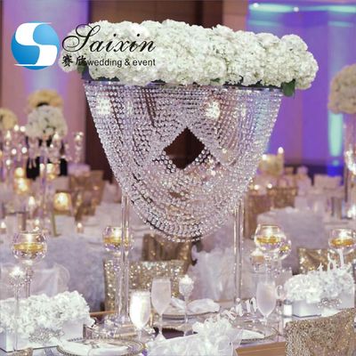 Diy Crystal Flower Stands For Weddings High Table Decor Decoration Event Arrangements