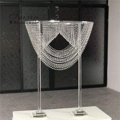 Diy Crystal Flower Stands For Weddings High Table Decor Decoration Event Arrangements