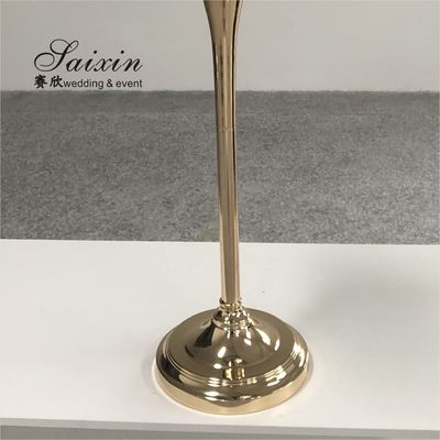 Tall Metal Flower Stand Wedding With Emerald Lamp Shade For Event Decor 100cm