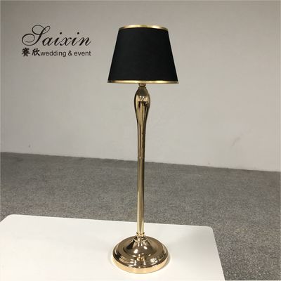 Tall Metal Flower Stand Wedding With Emerald Lamp Shade For Event Decor 100cm