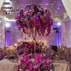 Beautiful Gold Metal Vase Decoration Home Tall For Wedding Centerpieces 80CM