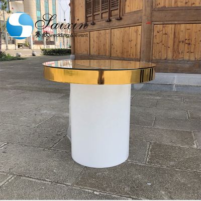 Unique gold sweetmeats acrylic stand cake table for wedding event party