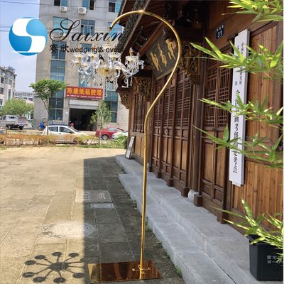 Floor Metal And Crystal Candelabra 9 Arm 6 Arm 3M Led Crystal Chandeliers Wedding Stages