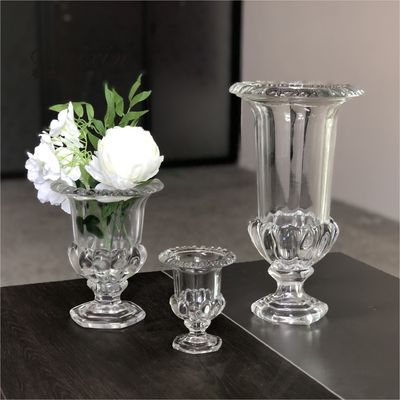 20 Inch 24 Inch Tall Clear Glass Vase Decoration Wedding Home For Dining Table