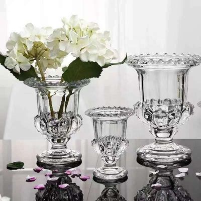 20 Inch 24 Inch Tall Clear Glass Vase Decoration Wedding Home For Dining Table