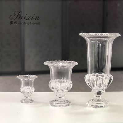 20 Inch 24 Inch Tall Clear Glass Vase Decoration Wedding Home For Dining Table