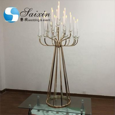 25 Arms Gold Metal Candelabra Candle Holder Holder Stand