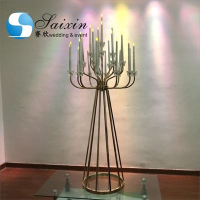 25 Arms Gold Metal Candelabra Candle Holder Holder Stand