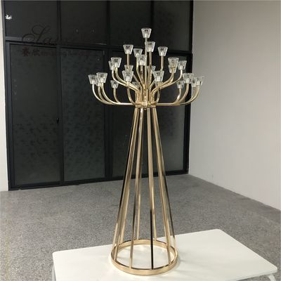 25 Arms Gold Metal Candelabra Candle Holder Holder Stand