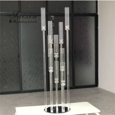 Hot sale crystal glass candelabra table centerpieces for wedding event decoration wedding