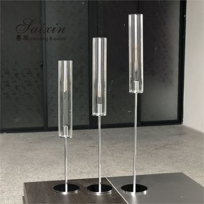 ZT-418G  wedding decoration accessories single gold brass candlestick holder