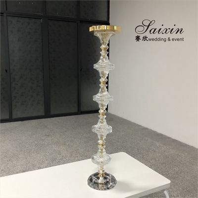 Gorgeous crystal glass centerpiece stand for latest wedding decorations sale