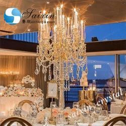 13 Arms Flower Gold Metal Candelabra Wedding 130CMx68cm