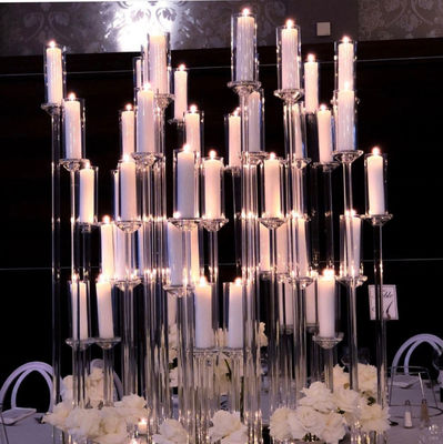 ZT-323L New wedding table centre piece crystal candelabra