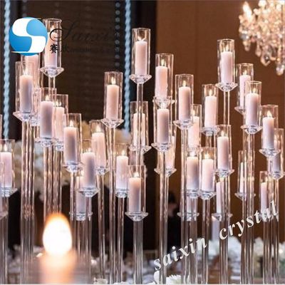 ZT-323L New wedding table centre piece crystal candelabra