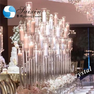 ZT-323L New wedding table centre piece crystal candelabra