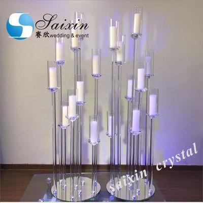 ZT-323L New wedding table centre piece crystal candelabra